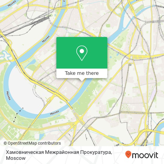 Хамовническая Межрайонная Прокуратура map