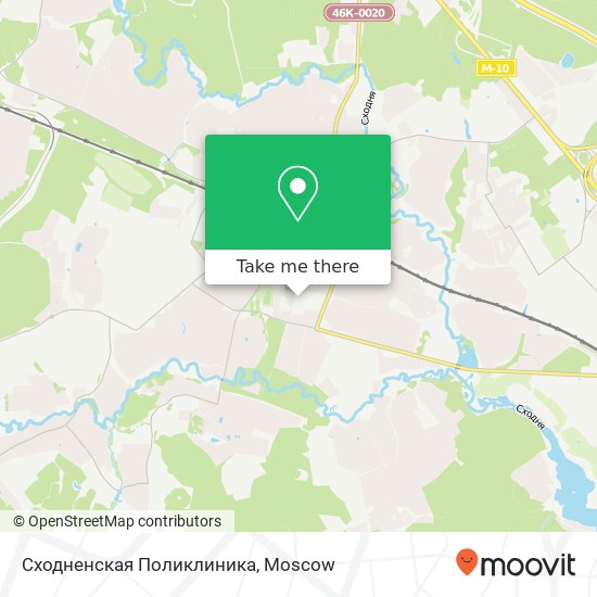 Сходненская Поликлиника map