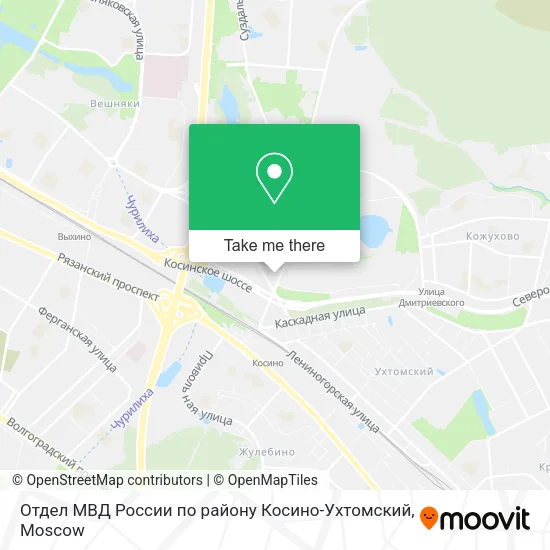Отдел МВД России по району Косино-Ухтомский map