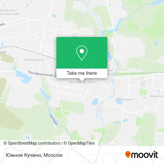Южное Кучино map