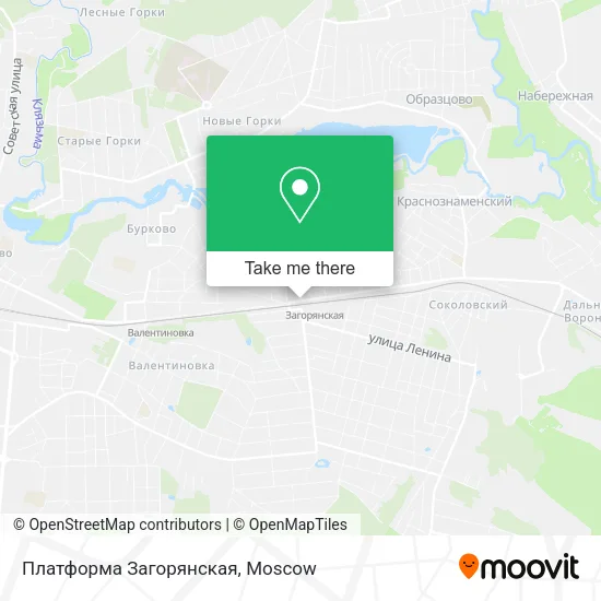 Платформа Загорянская map