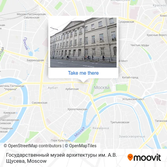 Государственный музей архитектуры им. А.В. Щусева map
