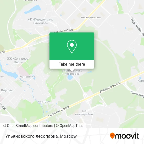 Ульяновского лесопарка map