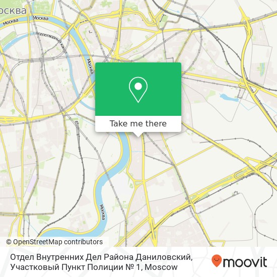 Отдел Внутренних Дел Района Даниловский, Участковый Пункт Полиции № 1 map