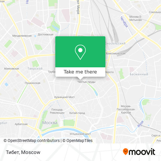 Тибет map