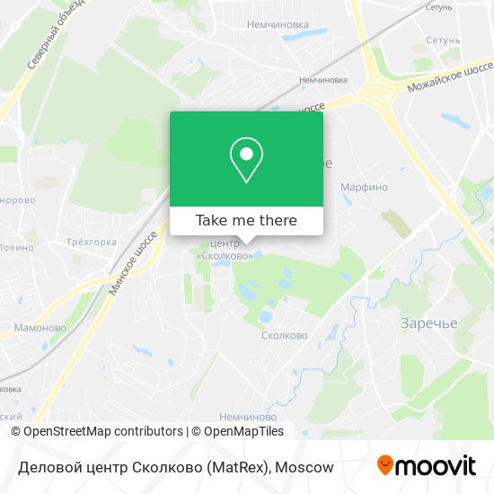 Деловой центр Сколково (MatRex) map