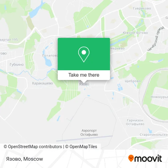 Язово map