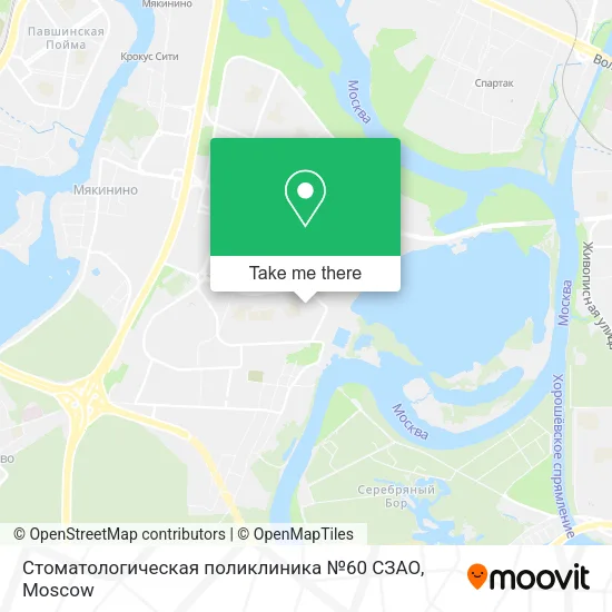 Стоматологическая поликлиника №60 СЗАО map