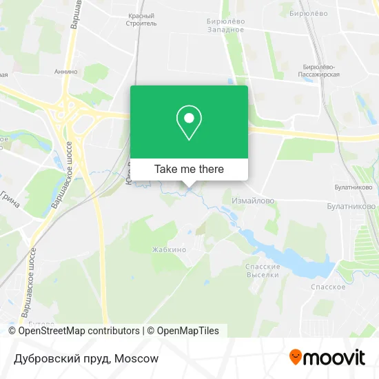 Дубровский пруд map