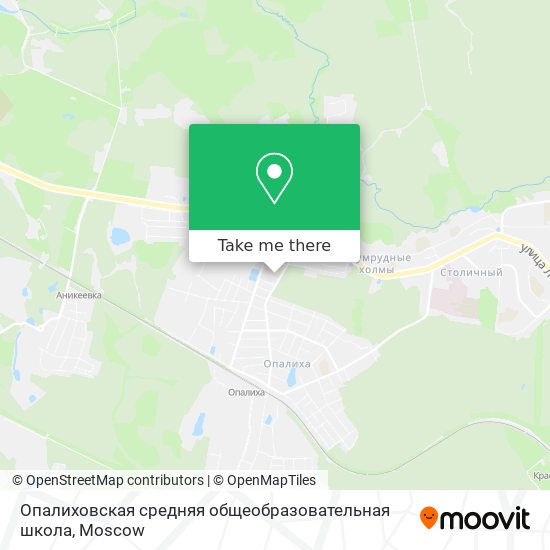 Опалиховская средняя общеобразовательная школа map