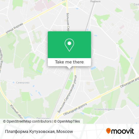 Платформа Кутузовская map