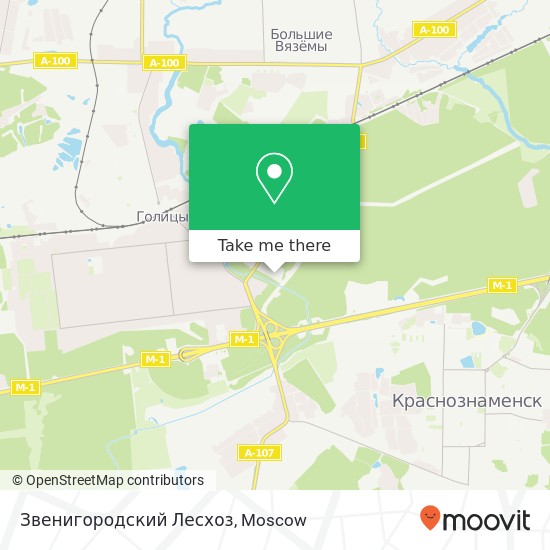 Звенигородский Лесхоз map