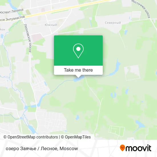 озеро Заячье / Лесное map