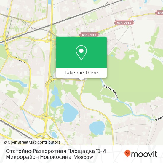 Отстойно-Разворотная Площадка "3-Й Микрорайон Новокосина map