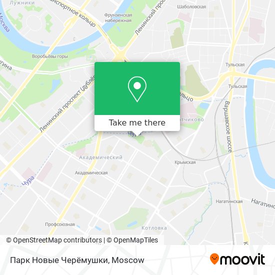 Парк Новые Черёмушки map