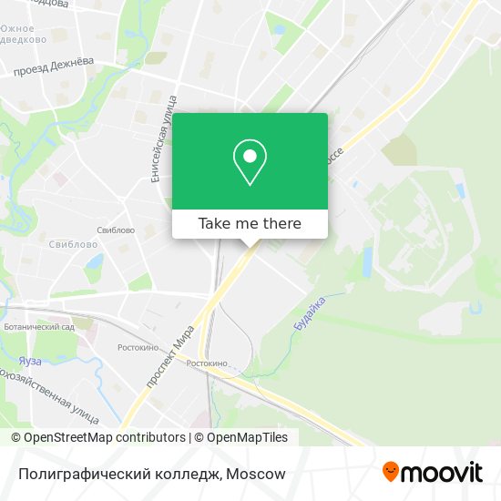 Полиграфический колледж map