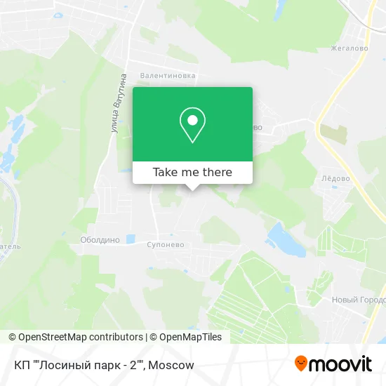 КП ""Лосиный парк - 2"" map