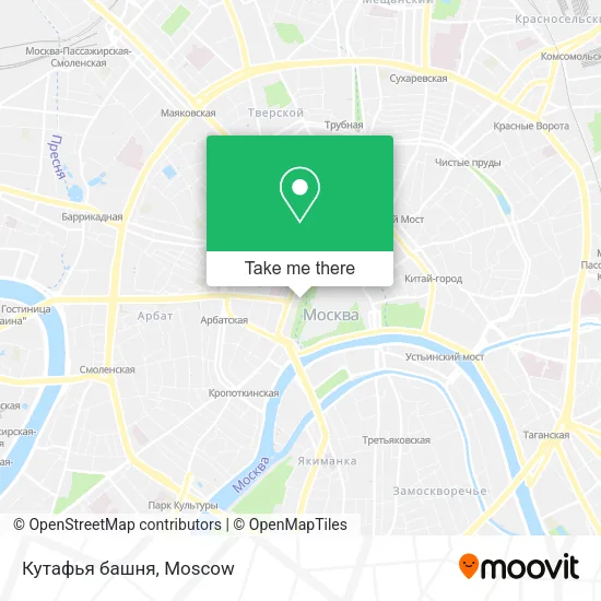 Кутафья башня map
