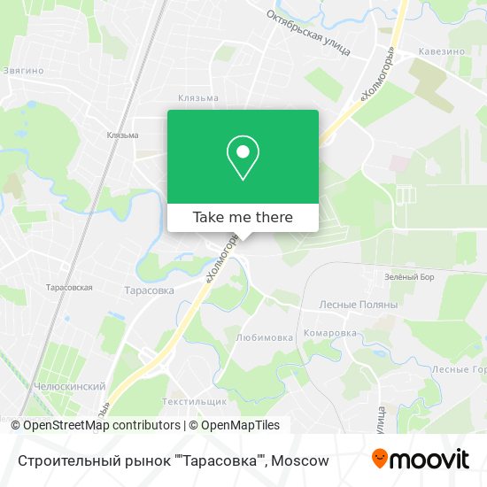 Строительный рынок ""Тарасовка"" map