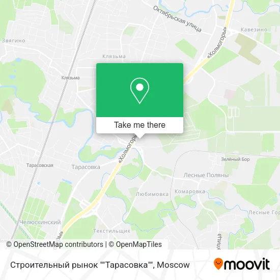 Строительный рынок ""Тарасовка"" map