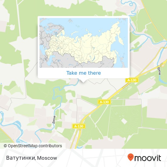 Ватутинки map