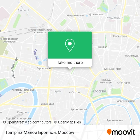 Театр на Малой Бронной map