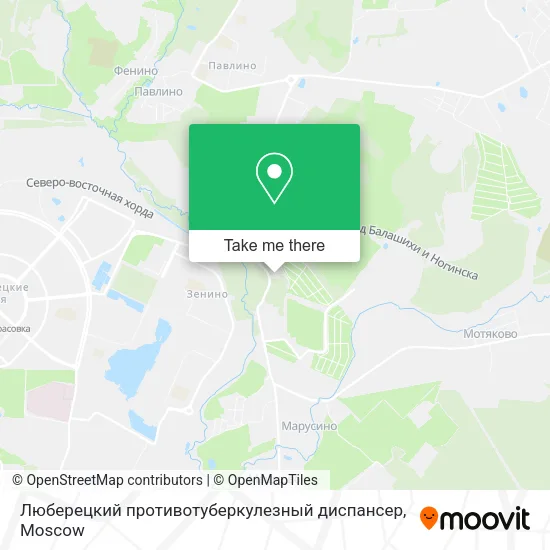 Люберецкий противотуберкулезный диспансер map