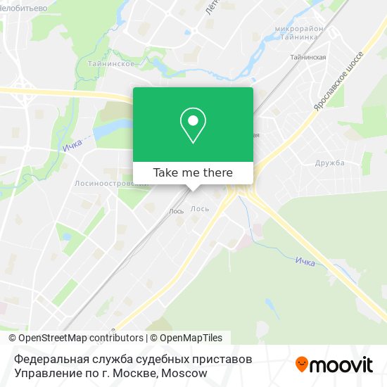 Федеральная служба судебных приставов Управление по г. Москве map