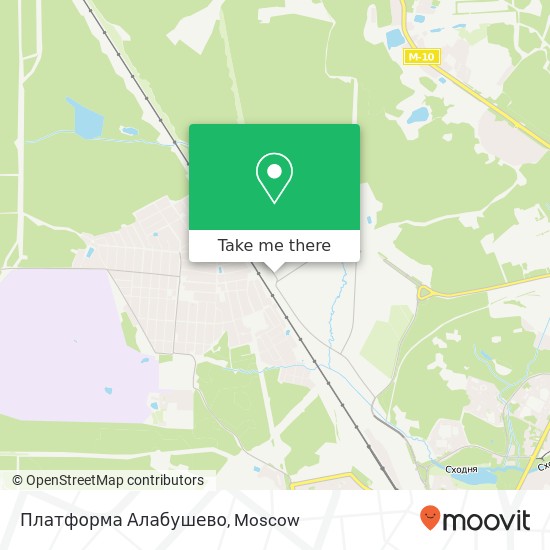 Платформа Алабушево map