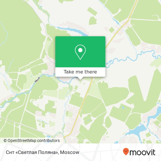 Снт «Светлая Поляна» map