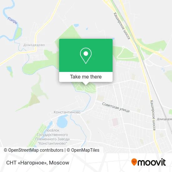 СНТ «Нагорное» map