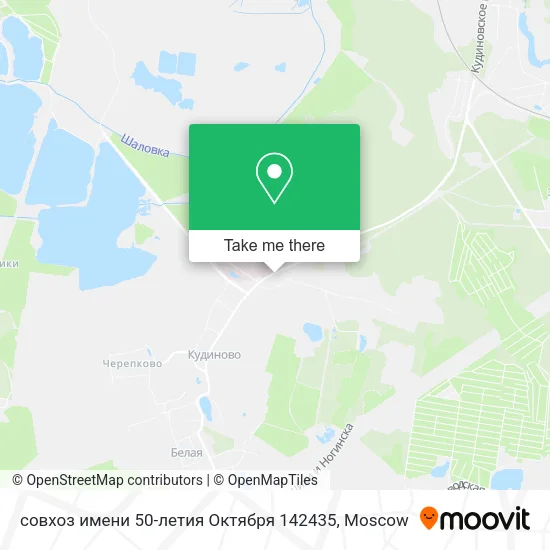 совхоз имени 50-летия Октября 142435 map