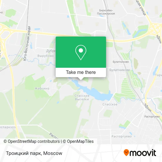 Троицкий парк map