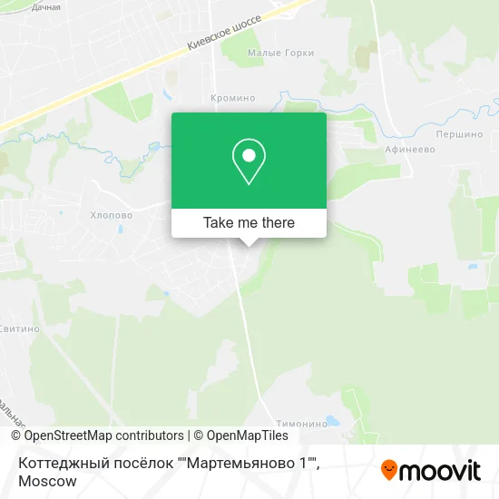 Коттеджный посёлок ""Мартемьяново 1"" map