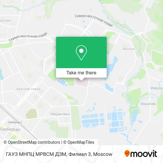 ГАУЗ МНПЦ МРВСМ ДЗМ, Филиал 3 map