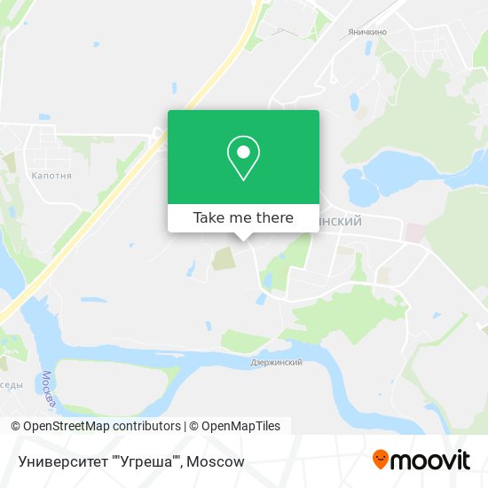 Университет ""Угреша"" map