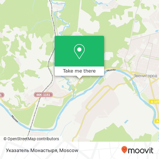 Указатель Монастыря map