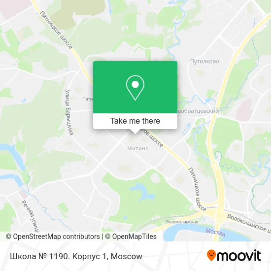 Школа № 1190. Корпус 1 map