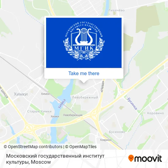 Московский государственный институт культуры map