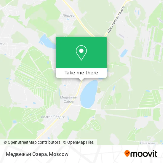 Медвежьи Озера map