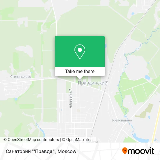 Санаторий ""Правда"" map