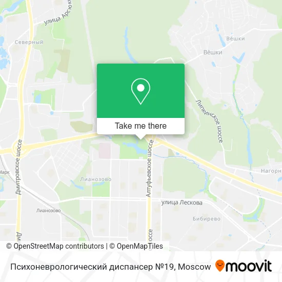 Психоневрологический диспансер №19 map