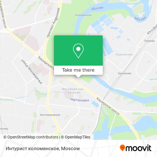 Интурист коломенское map