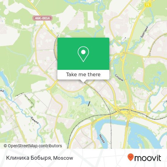 Клиника Бобыря map