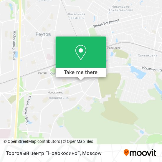 Торговый центр ""Новокосино"" map