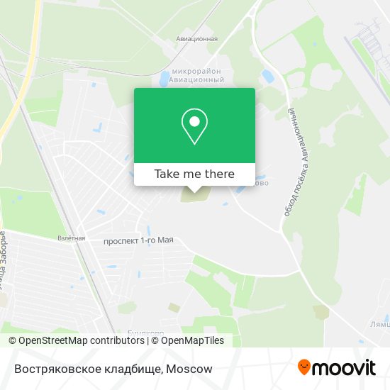 Востряковское кладбище map