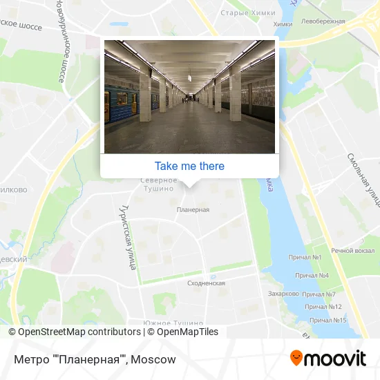 Метро ""Планерная"" map