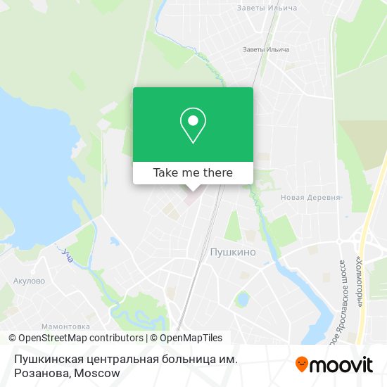 Пушкинская центральная больница им. Розанова map
