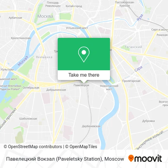 Павелецкий Вокзал (Paveletsky Station) map