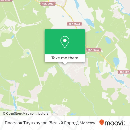 Поселок Таунхаусов "Белый Город" map